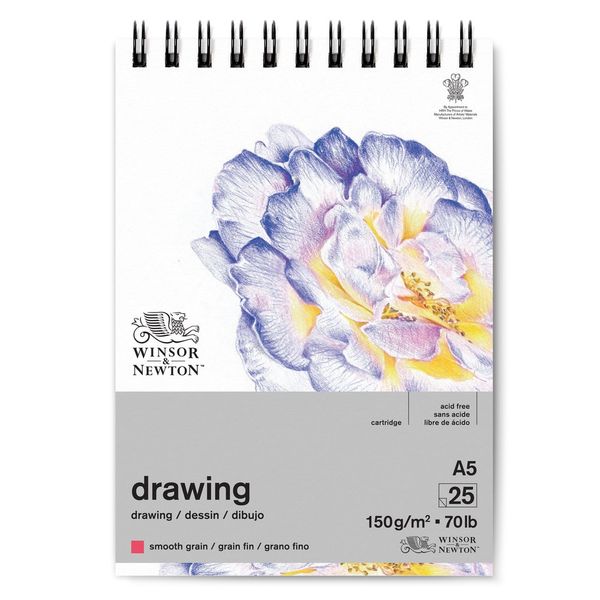 W&N DRAWING PADW SMOOTH 150 A5P 25S