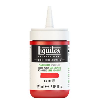 CADMIUM-FREE RED MEDIUM 59ML LQX PRO SOFT BODY