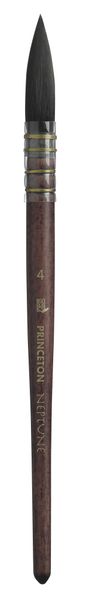 Princeton Neptune Synthetic Short Handle Quill Size 4 PG3