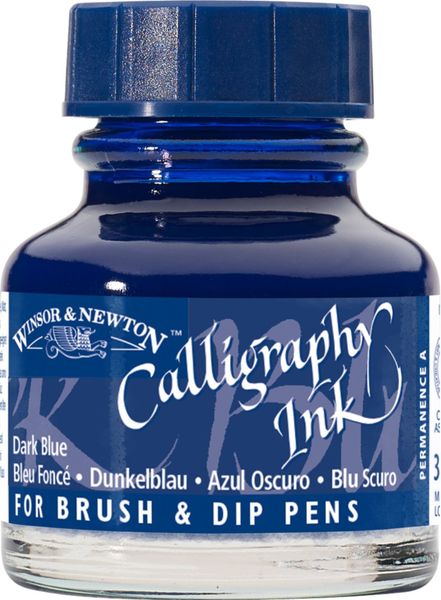 DARK BLUE 30ML W&N CALLIGRAPHY INK