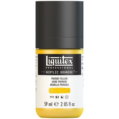 PRIMARY YELLOW 59ML LQX PRO ACRYLIC GOUACHE