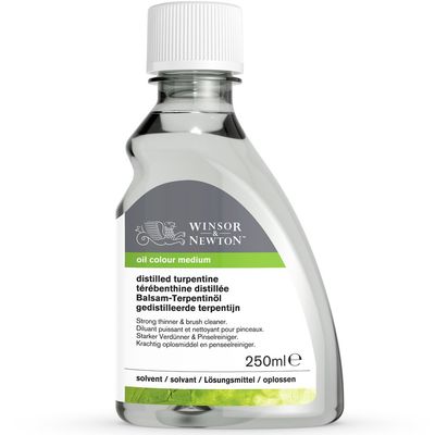 W&N OIL ADDITIVE 250ML BTL DISTILLED TURPENTINE V3