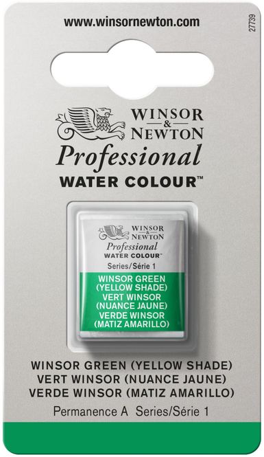 Hovedbilde WINSOR GREEN (YELLOW SH) HALV PAN W&N pwc