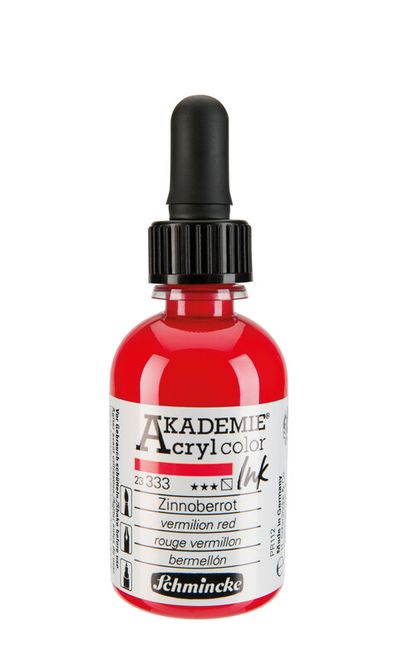 Hovedbilde Schmincke Akademie 50ml. ink vermilion red