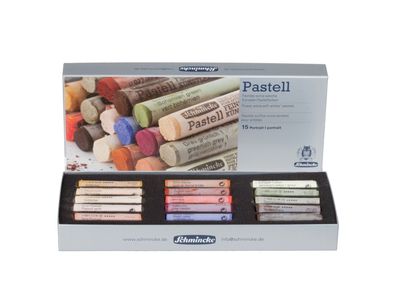 Cardboard set, 15 pastels, assorted