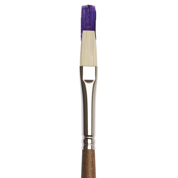 FLAT SIZE 4 W&N ARTISTS' OIL SYNTHETIC HOG BRUSH