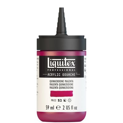 QUINACRIDONE MAGENTA 59ML LQX PRO ACRYLIC GOUACHE