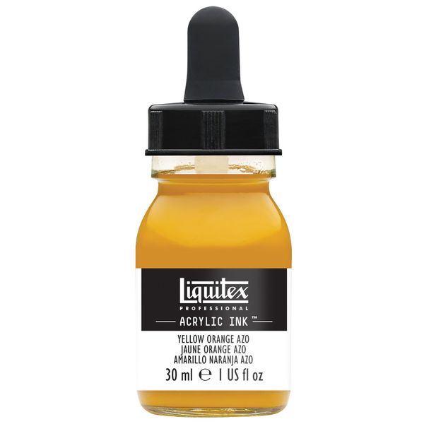 YELLOW ORANGE AZO 30ML LQX PRO ACRYLIC INK
