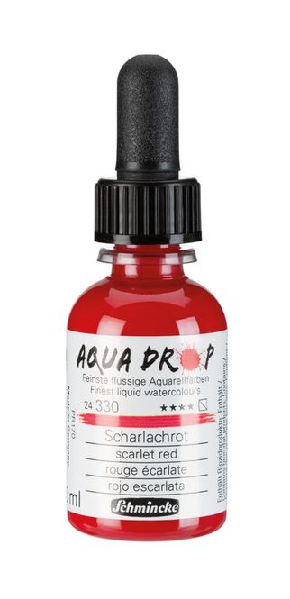 Hovedbilde Schmincke Aquadrop 30ml. scarlet red