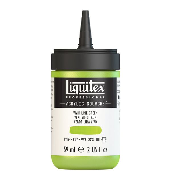 VIVID LIME GREEN 59ML LQX PRO ACRYLIC GOUACHE