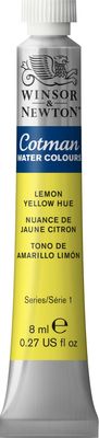 LEMON YELLOW HUE 8ML TUBE W&N COTMAN
