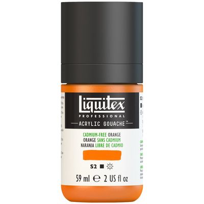 CADMIUM FREE ORANGE 59ML LQX PRO ACRYLIC GOUACHE