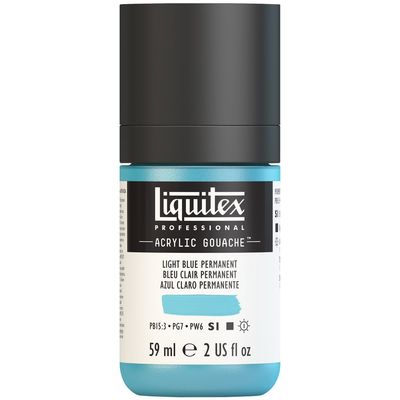 LIGHT BLUE PERMANENT 59ML LQX PRO ACRYLIC GOUACHE