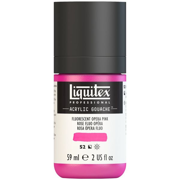 FLUORESCENT PINK 59ML LQX PRO ACRYLIC GOUACHE