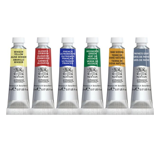 Hovedbilde W&N PROFESSIONAL WATERCOLOUR FOUNDATION SET 6X5ML ...