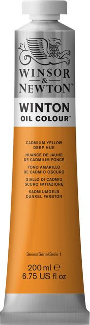 Hovedbilde CADMIUM YELLOW DEEP HUE W&N WINTON OIL 200ML TUBE