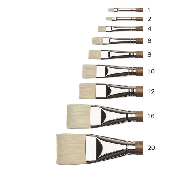 BRIGHT SIZE 16 W&N ARTISTS' OIL SYNTHETIC HOG BRUSH