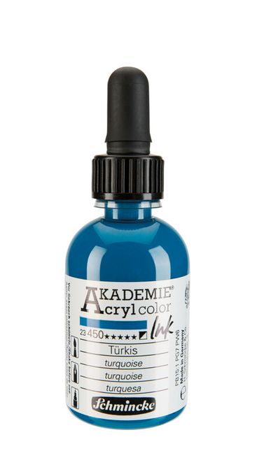 Hovedbilde Schmincke Akademie 50ml. ink turquoise
