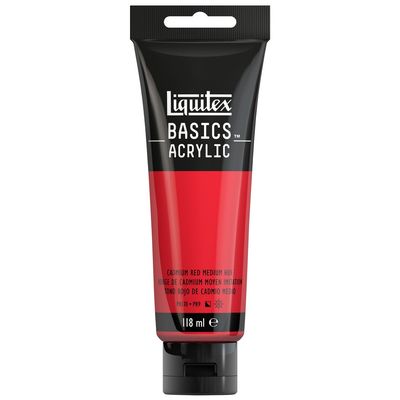 CADMIUM RED MEDIUM HUE 118ML LQX BASICS