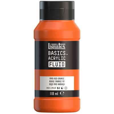 VIVID RED ORANGE 118ML LQX BASICS FLUID