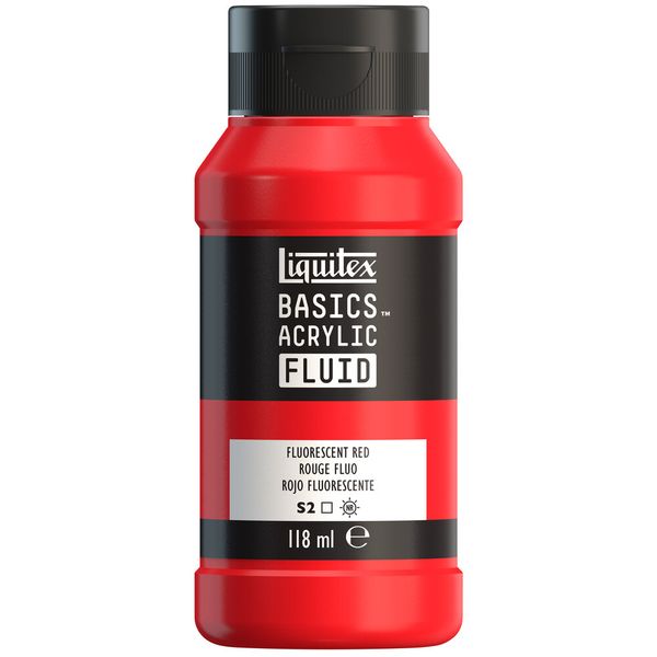 FLUORESCENT RED 118ML LQX BASICS FLUID