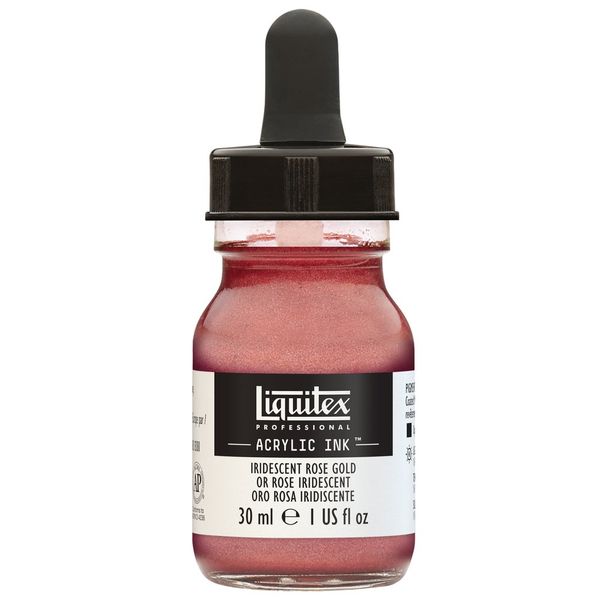 IRIDESCENT ROSE GOLD 30ML LQX PRO ACRYLIC INK