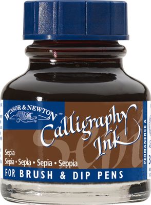 SEPIA 30ML W&N CALLIGRAPHY INK