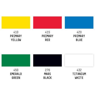 LQX PRO ACRYLIC GOUACHE 6X22ML SET PRIMARIES