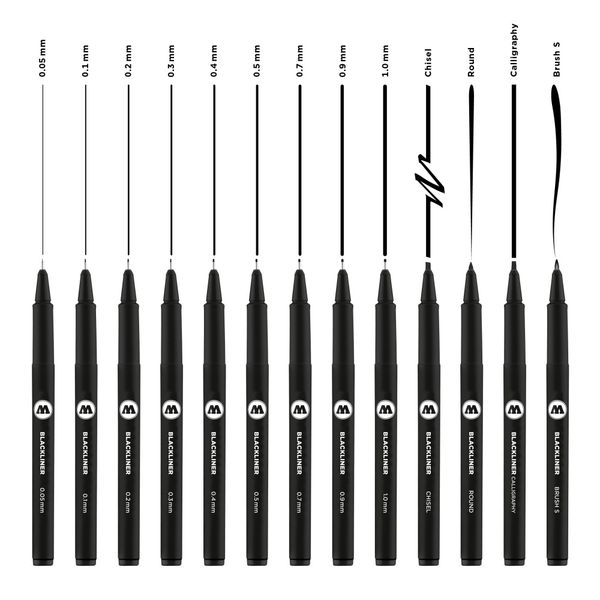BLACKLINER Marker Complete Set 13