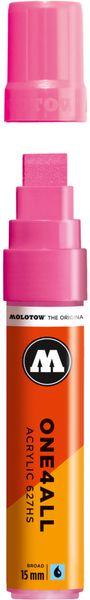 Acrylic marker One4All 627HS 15mm #200 neon pink