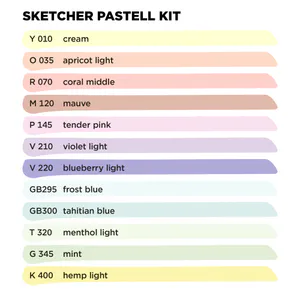 Hovedbilde Sketcher Set 12 pcs Pastel Kit