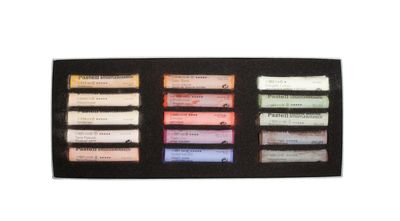Cardboard set, 15 pastels, assorted