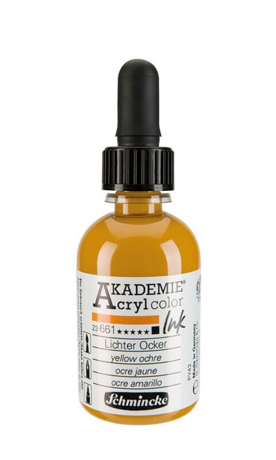 Hovedbilde Schmincke Akademie 50ml. ink yellow ochre